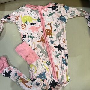 12-18M Pink Dinosoar Little Sleepies Zippy